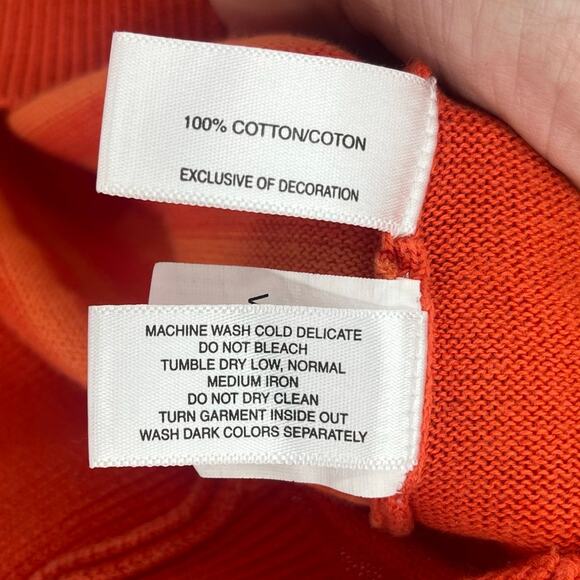 Cutter & Buck Gators Men Sweater Sz S Orange Stripe Preppy Tailgate Florida Fall - Picture 14 of 16